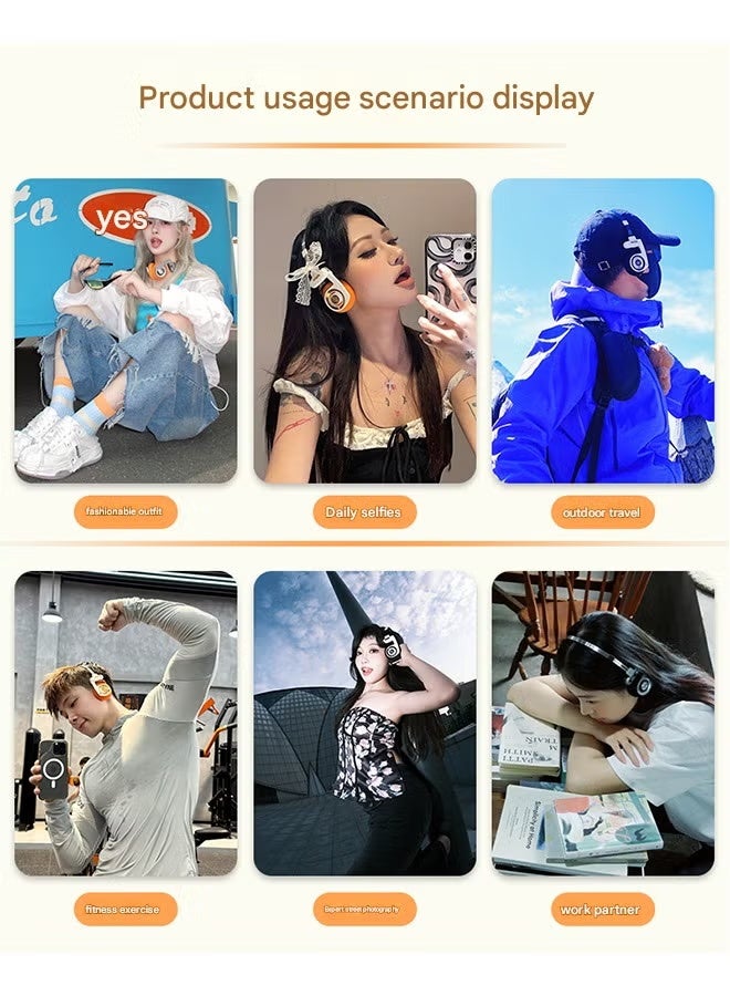 WhatPlus Retro III R3 Wireless Bluetooth Headphones In-Ear Headphones HIFI Wireless Foldable Noise Canceling Headphone - Image 3